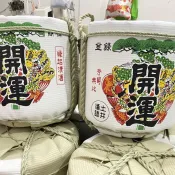 日本風擺飾酒樽日式擺飾清酒酒桶及風居酒屋料理店門口擺設
