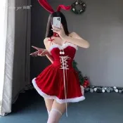 【可開發票】【情趣】仙懿聖誕節服裝可愛兔女郎cosplay夜店演出服甜美連衣裙套裝女S31【满额免運】