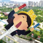 客製扇子客製化應援扇明星廣告折扇團扇diy摺疊圓扇迷你塑膠應援扇子選舉印刷迷你扇製作透明折疊扇訂製應援物紀念品周邊廣告扇