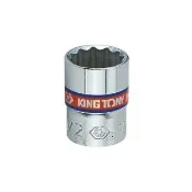 【KING TONY 金統立】專業級工具 1/4英吋(二分) DR. 英制十二角標準套筒 1/4inch (233008S)