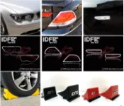 圓夢工廠 BMW 7 E65 E66 02~05 改裝 鍍鉻 車燈框 前燈框 頭燈框 安全車輪擋 車牌螺絲貼 車內後照鏡