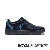 ROYAL ELASTICS ICON2.0X 黑藍真皮運動休閒鞋 (男) 006361-995