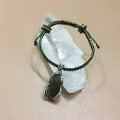 捷克隕石純銀吊墜手繩 ( 1 ) 蘊藏極大能量 有助開心 發財及辟邪