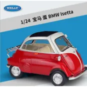 阿莎力2店 1/18 威利 welly BMW lsetta 蛋車 泡泡車 合金車 復古車 模型車 1/18