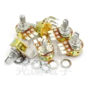 【光達電子】電位器帶開關WH148 B500K B10K B50K B100K彎腳調光開關柄長15mm