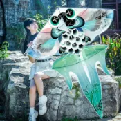 🪁造型軟式風箏 造型風箏 風箏捲線器  風箏國潮新款風箏金魚鯉魚風箏易飛女孩公主風風箏大號國風