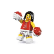 [快樂高手附發票] 樂高 LEGO 8833 8代 13 絕版 人偶 紅色 女啦啦隊