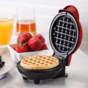 我最划算 台灣出貨 Mini waffle maker迷你鬆餅機 全自動家用電動迷你華夫餅機電煎烤餅鐺三明治早餐機