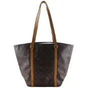 【DOKODEMO】二手LOUIS VUITTONSac Shopping 托特包 M51108 字母帆布 2001 棕色 MB0021 單肩包/手提包 A4 尺寸 開口 女款 Sac Shopping