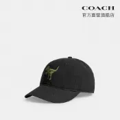 【COACH】REXY 貼飾棒球帽-黑色(CCN95)｜官方直營