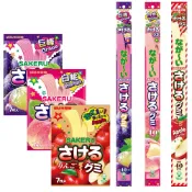 【蝦皮直營】日本 UHA味覺糖 撕吧軟糖 好長軟糖 32.9g/包 葡萄味/水蜜桃味/蘋果味 軟糖 糖果