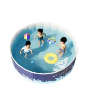 北歐居家生活 免充氣折疊游泳池成人兒童家用泳池圓形寶寶洗澡盆兒童大型游泳池【北歐家居生活】