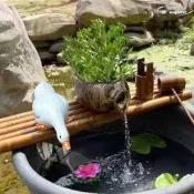 【免運】創意葫蘆陶罐流水器魚缸循環過濾陶瓷流水擺件水缸石槽水景搭