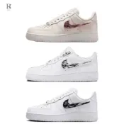 正韓代購+小票 NIKE AF1全白 空軍一號AF1 金屬液態校園男女毒液板運動板鞋休閒情侶鞋 休閒鞋 小白鞋空軍 女鞋