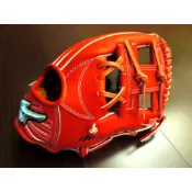 {圓圓小舖}全新日製硬式MIZUNO PRO 美津濃 東京奧運藍標坂本勇人內野工字棒壘球手套波賀製HAGA 橘紅色