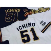 NPB 日本職棒 鈴木一朗 BlueWave藍浪時期 複刻主客場棒球球衣 ICHIRO 51背號 電繡
