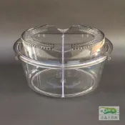 [甲蟲部落]◎破損包賠◎甲蟲專用防果蠅貝殼型飼養箱附隔板/蓋及底座可分售/手提飼養箱/貝殼箱/防蟲箱/水族箱 上蓋及底座