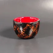 Pinkoi 代購 - 漆器碗 (日式咖啡杯) 和紙貼飾白漆黑漆緋紅漆髹漆