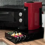 Nespresso Vertuo 專用膠囊抽屜收納盒｜大容量40枚收納 膠囊咖啡收納 咖啡角設計