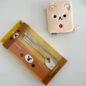 🇰🇷 韓國KKOBA 現貨 拉拉熊 餐具組 環保餐具 懶懶熊 韓國文創 湯匙筷子組