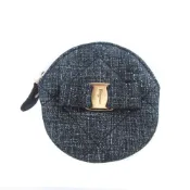 【DOKODEMO】新款 Salvatore Ferragamo VaraRIBON棉質藍色零錢包 0511 [二手] Salvatore Ferragamo