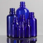 現貨5 10 15 20 30 50 100ml 1入藍色精油瓶密封空瓶玻尿酸分裝滴管瓶化妝品精華玻璃瓶【嘉莉瓶瓶罐罐