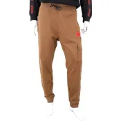 HUGO BOSS 字母刺繡徽標口袋咖啡色束口抽繩運動褲(男款)