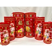金蔥兔炮串 過年 新年 兔子  過年佈置 過年擺飾 炮串 立炮 掛炮 吊炮 櫥窗 新年春節佈置