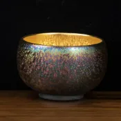 全球選品1館 生活百貨 建窯建盞璀璨星河茶杯主人杯高檔個人專用萬彩窯變天目瓷盞茶杯
