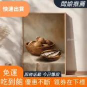 桃園出貨🚀五餅二魚 聖經經文帆布畫｜基督教壁飾 居家信仰裝飾畫