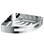 (店+)【H5181】304不鏽鋼亮光角落架（單層）(不鏽鋼.工業風.衛浴配件.浴室.置物架.不銹鋼.牆角架.轉角架.收納)