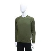 【Paul Smith】PAUL SMITH簽名黑字LOGO棉質圓領插肩長袖T恤(男款/卡其綠)