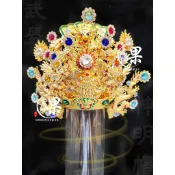 《大溪神桌 果真興佛具》  關公 關聖帝君 帝君 神明帽 關公帽 男神 神像 神像訂做 客製化神像 @大溪神桌