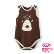 【Mamaway媽媽餵】 BABY Q彈棉質無袖包屁衣-北極熊 (寶寶包屁衣、嬰兒連身衣)