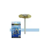 (店+)章魚牌 956.2823 銅絲平圓型輪刷 3mm柄 3支組 Octopus 拋光輪 棉輪 毛輪