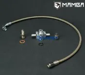 Ball bearing turbo oil feed line for BMW N54 335i 535i