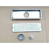 台灣製造 阿金師 地板排水 地排 10*30 浴室 地板 水門 集水槽 防臭 落水頭 不鏽鋼 不銹鋼 儲水槽 廁所 專利