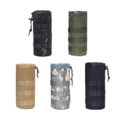 登山旅行Molle水壺包 兩用可吊掛也可安裝於Molle系統 23x8cm戰術腰包外掛附件雜物包(水壺包 水杯袋)