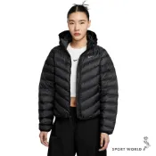 Nike 連帽羽絨外套 女裝 防潑水 寬鬆版型 可拆帽 保暖 黑【運動世界】HV5106-010