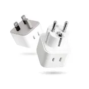 【DTAudio】聆翔 雙插座 多國旅行轉接頭｜萬用插頭 通用插座 韓國轉接頭 歐規 英規 澳規 出國 2500W