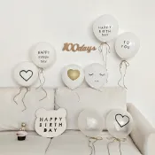 (現貨)小清新生日快樂氣球 HAPPY BIRTHDAY乳膠氣球 生日氣球 生日派對 拍照道具 天天快樂 文青風 森林系