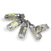 (店+)汽車 LED魚眼 小燈 T10-5730-10 T10 5730 10晶 牌照燈 儀表燈 定位燈 方向燈