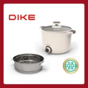 (店+)【DIKE】HKE101 雙耳造型陶瓷蒸煮 美食鍋 電煮鍋 宿舍鍋 一人鍋 快煮鍋 蒸鍋 火烤兩用鍋 迷你電鍋 電火鍋