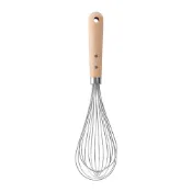 【IKEA 宜家家居】VARDAGEN 打蛋器，不鏽鋼/櫸木，30 公分