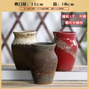 協貿國際日用品生活8館 新款多肉花盆透氣綠植小老樁盆復古做舊粗陶法師懸崖樁花器陶瓷盆