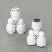 淨水器接頭 2分 免卡扣 Y型 3通頭 快接 三通 Y型 快速接頭 PE管對接 快接頭 塑膠接頭【1384】123便利屋