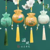 特色宮廷織錦緞盤口香囊 古風隨身刺繡福袋車掛端午節香包空袋