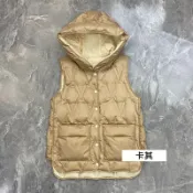 【巴黎精品】現貨秒發 真90%白鴨絨羽絨背心羽絨衣夾克-保暖連帽馬甲雙面穿輕薄女外套5色p1bl5