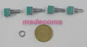 9mm塑封式雙聯/立式/B5K.10K.50K.100K/小型/全密封優質電位器/ 