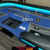 島嶼好物 【可打統編 公司貨】廠家直銷德州撲克桌帶燈俄羅斯轉盤百家樂大小點牛牛21點生產